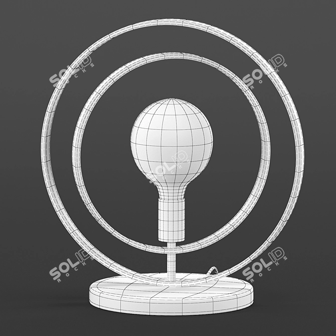 Silverton Industrial Metal Table Lamp 3D model image 5