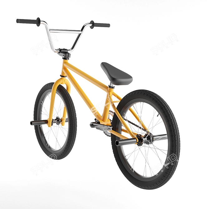 Classic BMX - Retro Style Racing Bike 3D model image 2