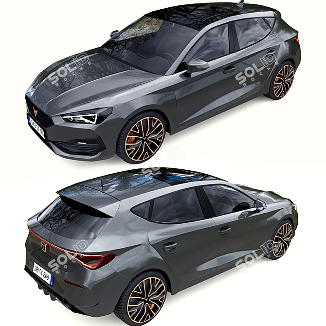 Cupra Leon 2021: High-Quality, Detailed Model 3D model image 2