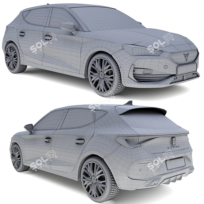 Cupra Leon 2021: High-Quality, Detailed Model 3D model image 5