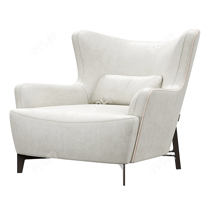 Konyshev BULY Armchair - Superior Comfort in Stylish Design! 3D model image 1