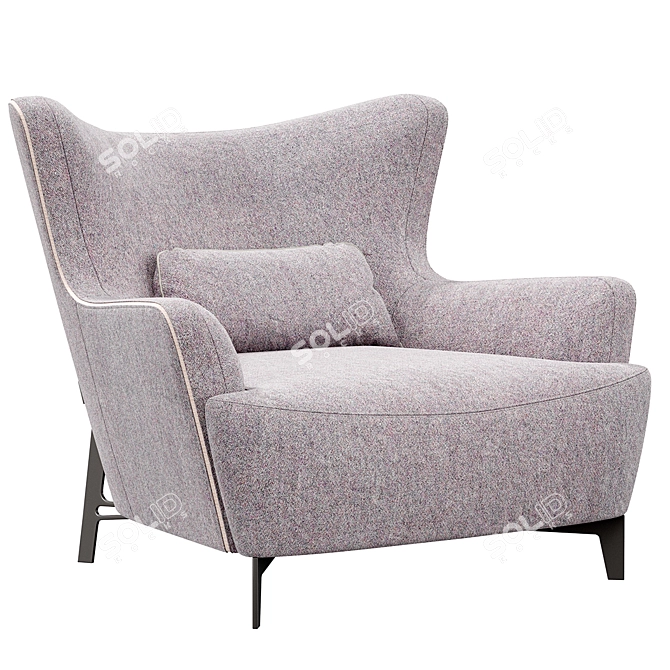 Konyshev BULY Armchair - Superior Comfort in Stylish Design! 3D model image 2