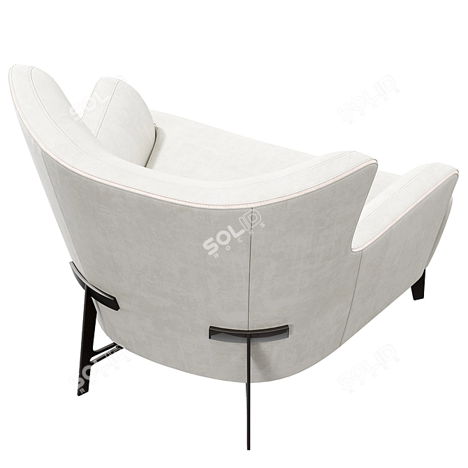 Konyshev BULY Armchair - Superior Comfort in Stylish Design! 3D model image 6