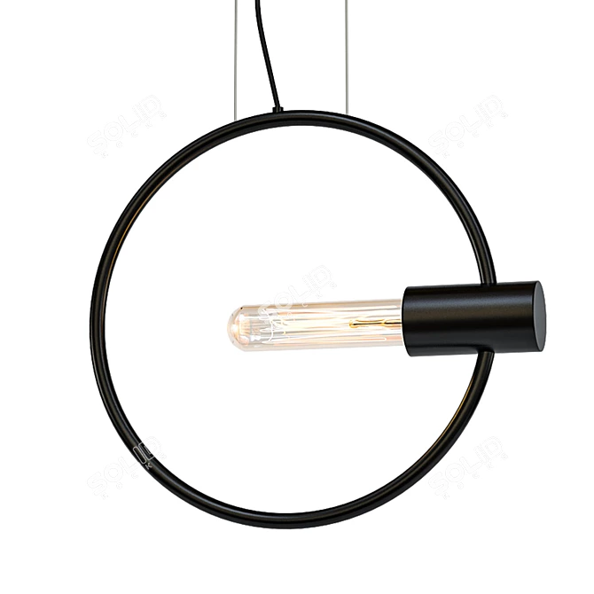 Sleek Pendant Light: GEMINA 3D model image 1