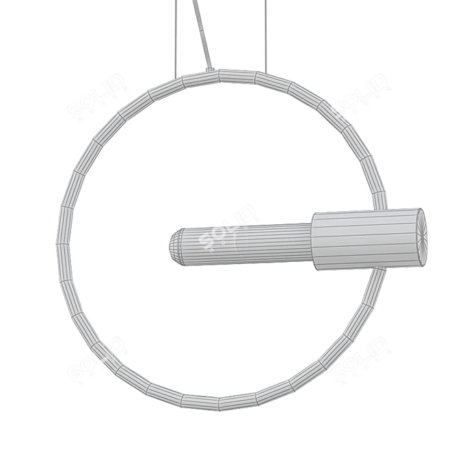 Sleek Pendant Light: GEMINA 3D model image 2