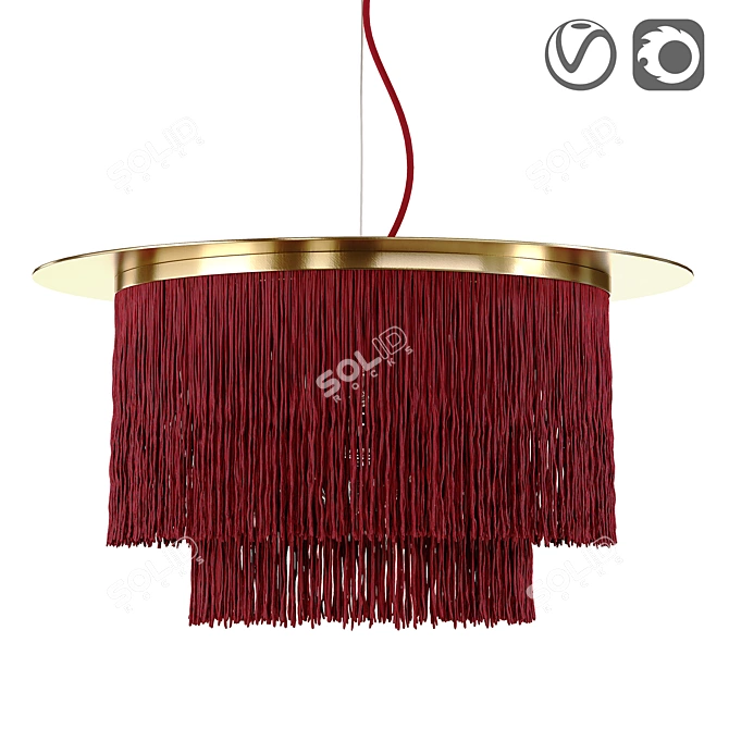 Frangie Small Model Lamp - Elegant Lighting Solution 3D model image 1