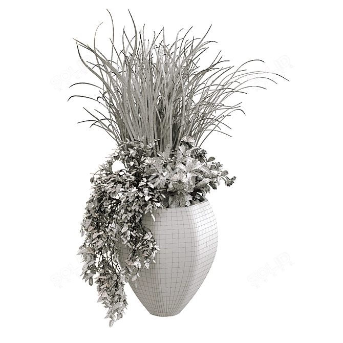 Modern Indoor Plant Set 3D model image 7