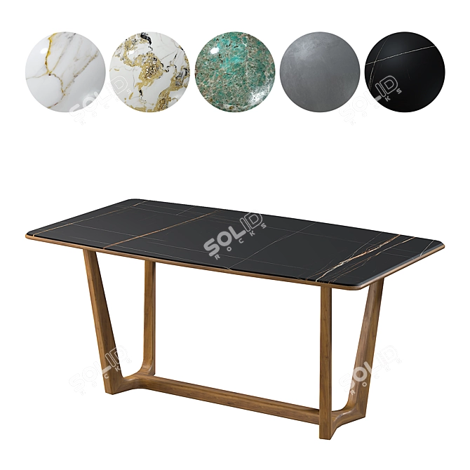 Mia Casa Loran Dining Table 3D model image 1