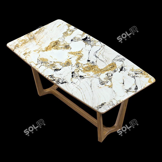 Mia Casa Loran Dining Table 3D model image 5
