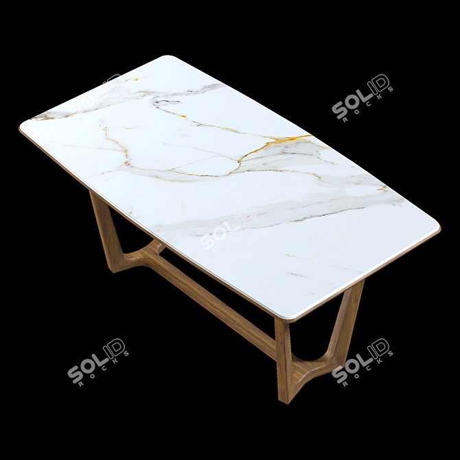 Mia Casa Loran Dining Table 3D model image 6