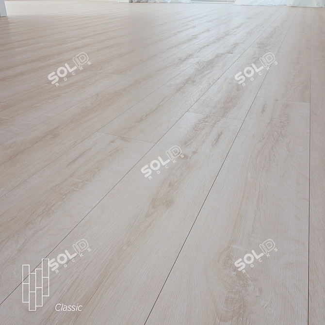 Reykjevik Oak Wood Flooring 3D model image 1