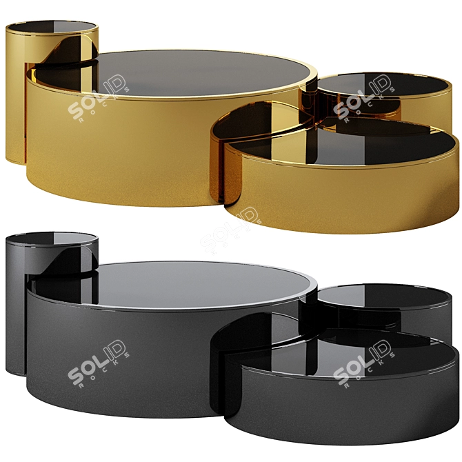 Title: Fendi Casa Constellation Coffee Tables 3D model image 1