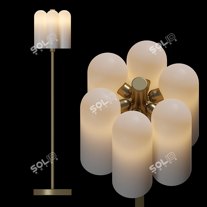 Modern Minimalist Floor Lamp: Odyssey 6 3D model image 2