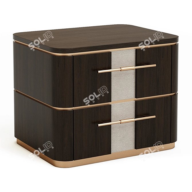 Frato Agra: Stylish Bedside Table with 3D Max Design 3D model image 2