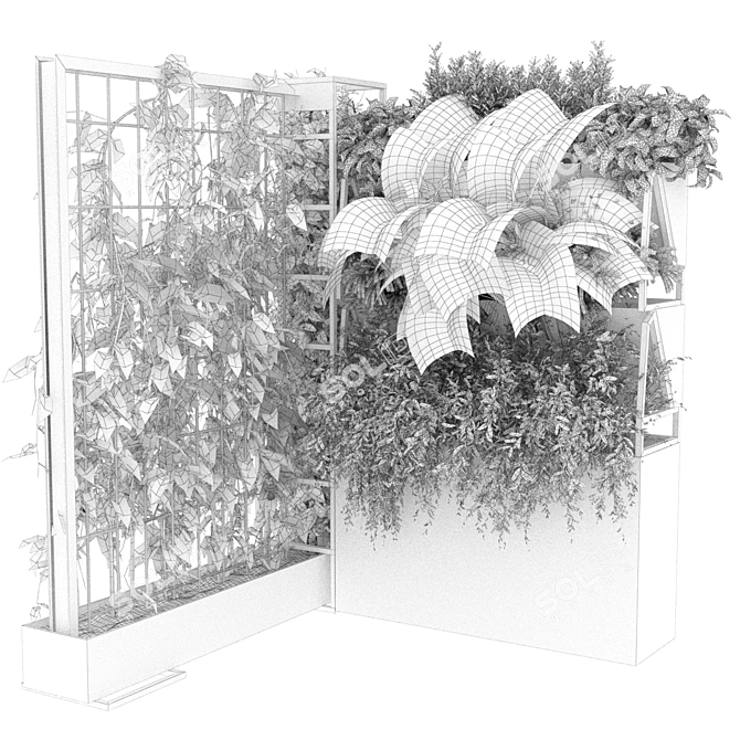 Indoor Plant Collection: Ivy & Pothos Hanging 3D model image 6