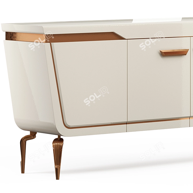 Luxurious Newland Bugatti Timepiece 3D model image 2