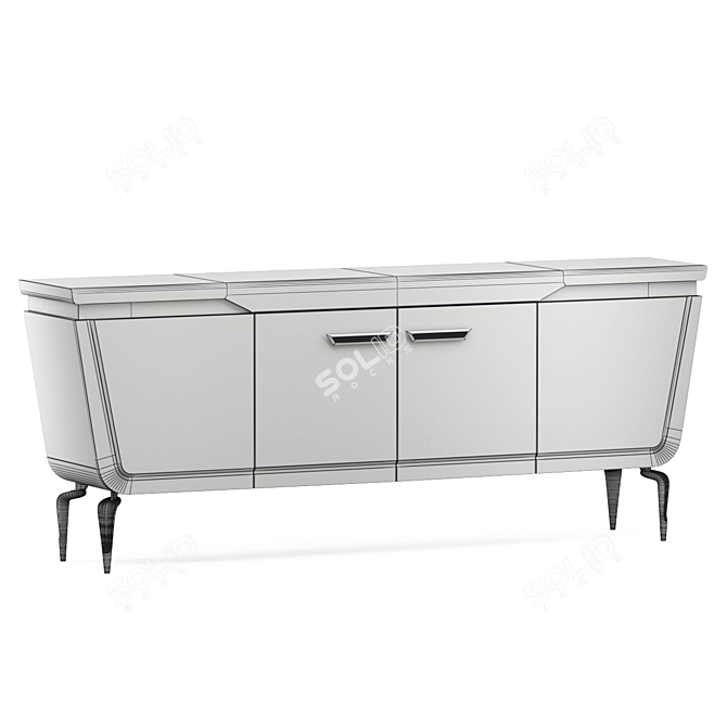 Luxurious Newland Bugatti Timepiece 3D model image 4