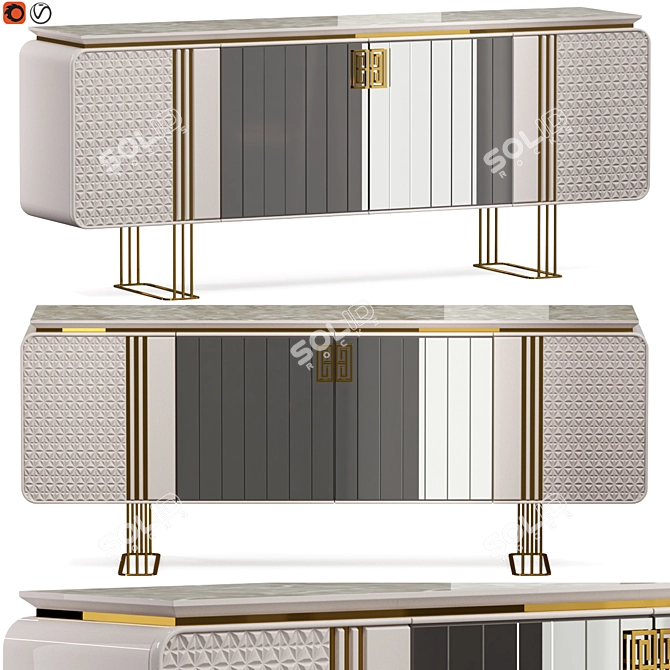 Modern Newland Almira: Sleek & Spacious 3D model image 1