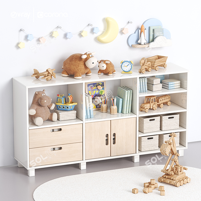 Wooddini "Валинор" Nursery Set 3D model image 2