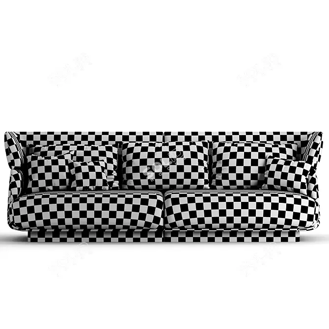 Luxury Lancaster Sofa by Bentley 3D model image 6