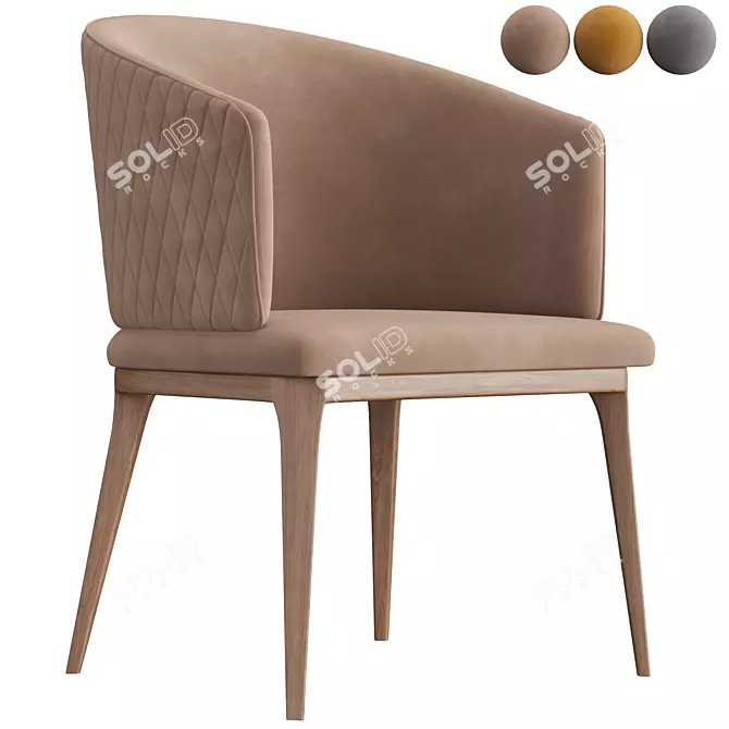 Contemporary Opera Louise Chair 3D model image 1