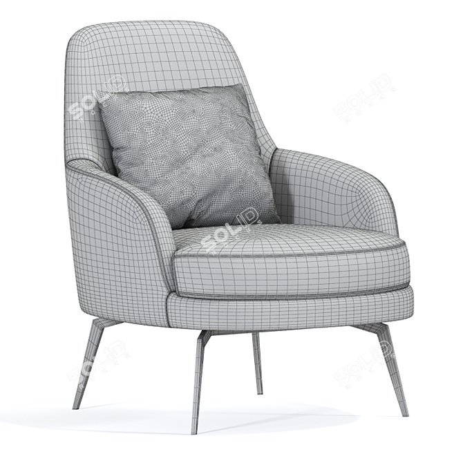 Lecomfort Lounge Armchair: Ultimate Comfort 3D model image 4