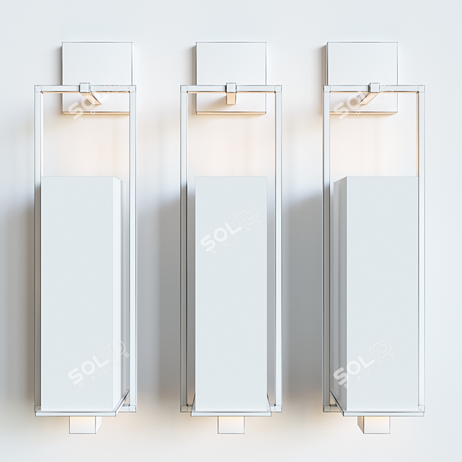 Modern Chic Metro Wall Light 3D model image 3