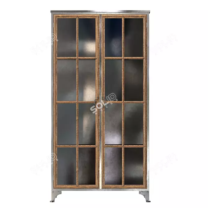 Modern Office Display Cabinet 3D model image 2