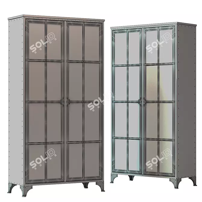 Modern Office Display Cabinet 3D model image 3