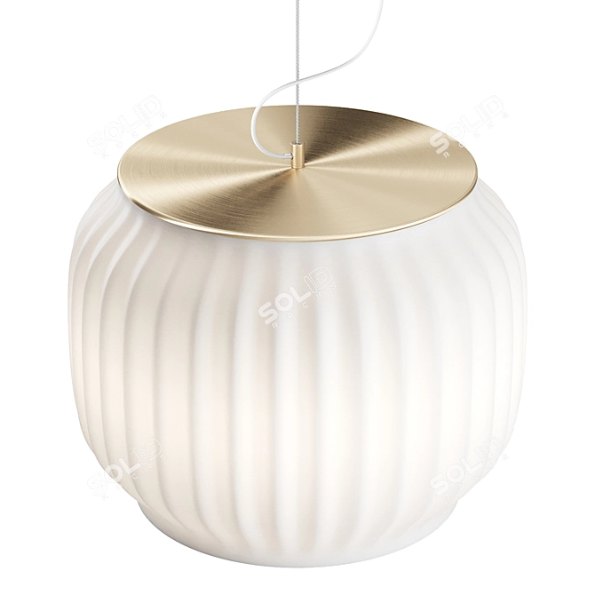 Opalite Pendant Light: Canelé 3D model image 2