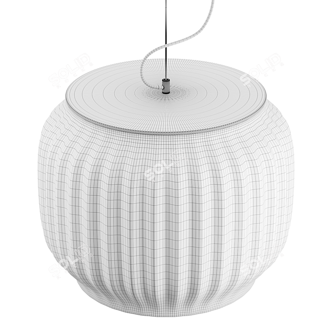 Opalite Pendant Light: Canelé 3D model image 4