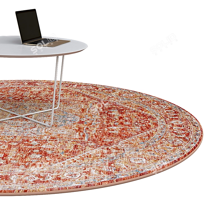 Elegant Circle Rugs | No. 224 3D model image 2