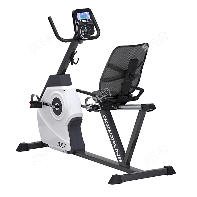 GOGORUN5 BX7 Spin Bike: Pedal Your Way to Fitness! 3D model image 2