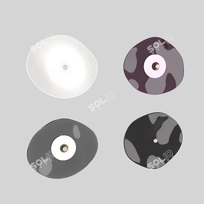 Fluent Wall Lamp: Modern, Stylish & Illuminating 3D model image 1