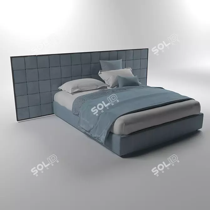 Elegant Bed for 3D Rendering 3D model image 1