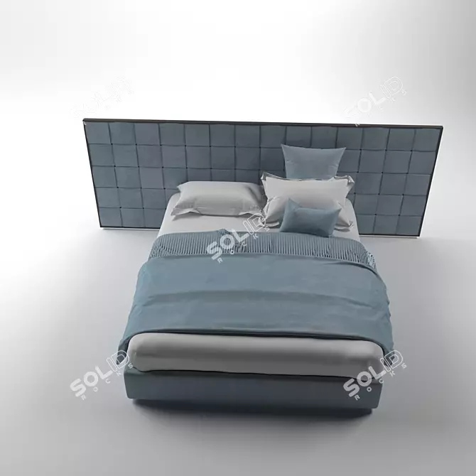 Elegant Bed for 3D Rendering 3D model image 3