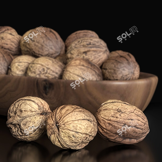 Elegant Walnut Set: 2015 Version 3D model image 2