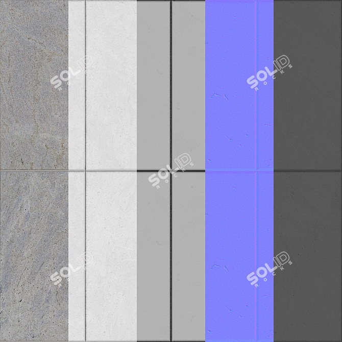 Elegant Marble Tiles 3D model image 4