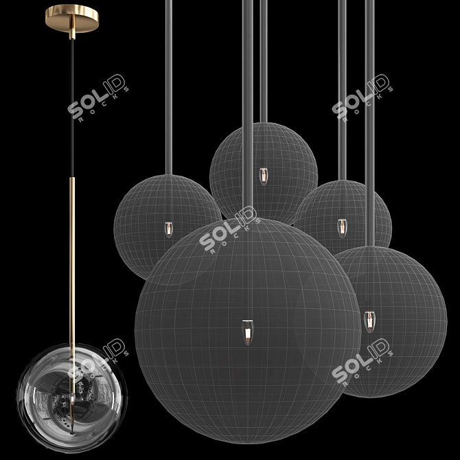 Ethereal Glass Luminaires 3D model image 2