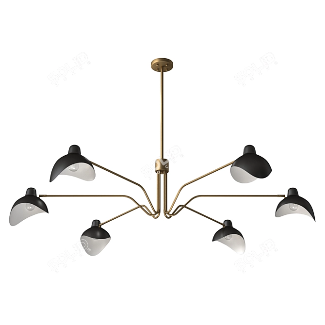 Elegant Tyler Chandelier: Timeless Luxury 3D model image 1