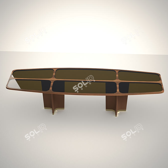 Luxurious Giorgetti Table: Exquisite Design 3D model image 2
