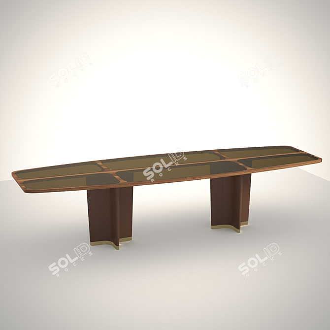 Luxurious Giorgetti Table: Exquisite Design 3D model image 5