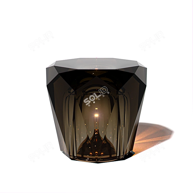 Crystal Clear Elegance: Xtal Table Lamp 3D model image 5