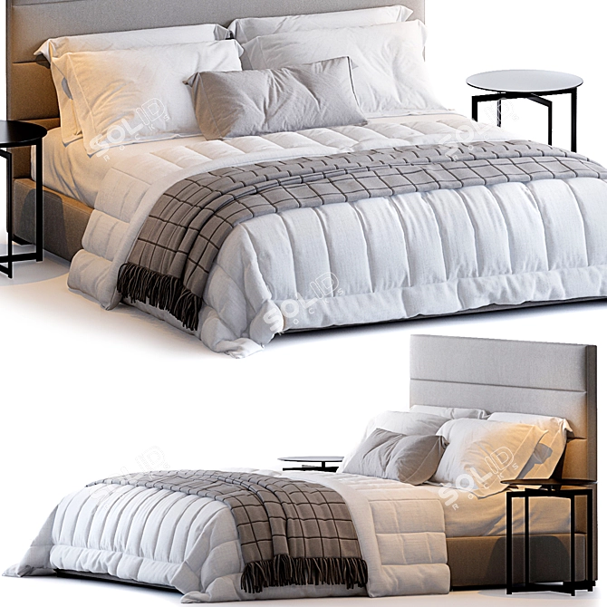 Restoration Hardware Modena Bed 3D model image 1