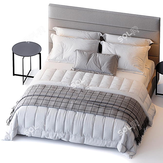 Restoration Hardware Modena Bed 3D model image 2