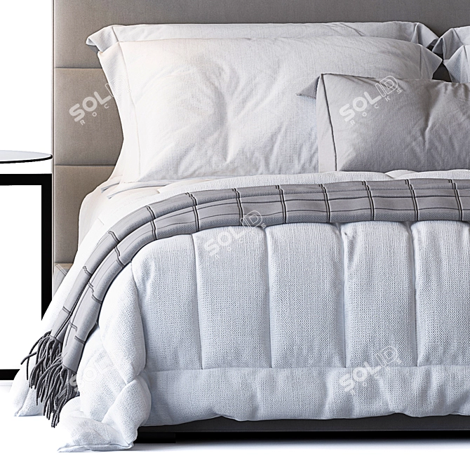 Restoration Hardware Modena Bed 3D model image 3