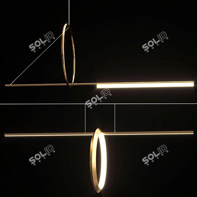 Elegant Mantra Chandeliers: Illumination & Siris 3D model image 4