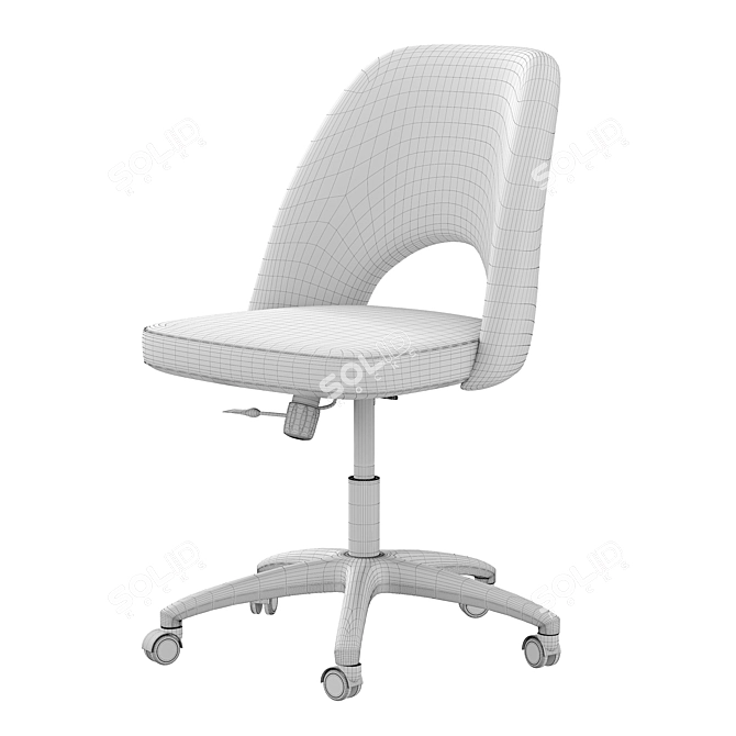 Greta Home Office Chair: Stylish and Functional 3D model image 5