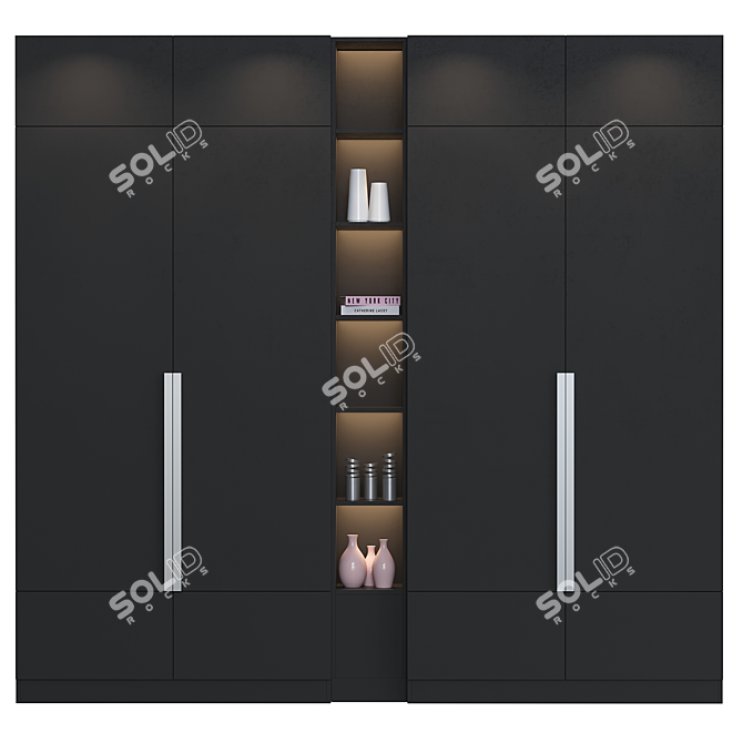 Versatile 2-Door Cabinet: 317.4 x 51.81 x 299.8 cm 3D model image 2