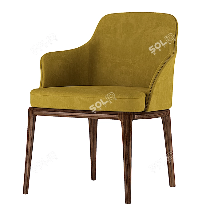 Sophie Chair: Sleek Elegance meets Uncompromising Comfort 3D model image 2